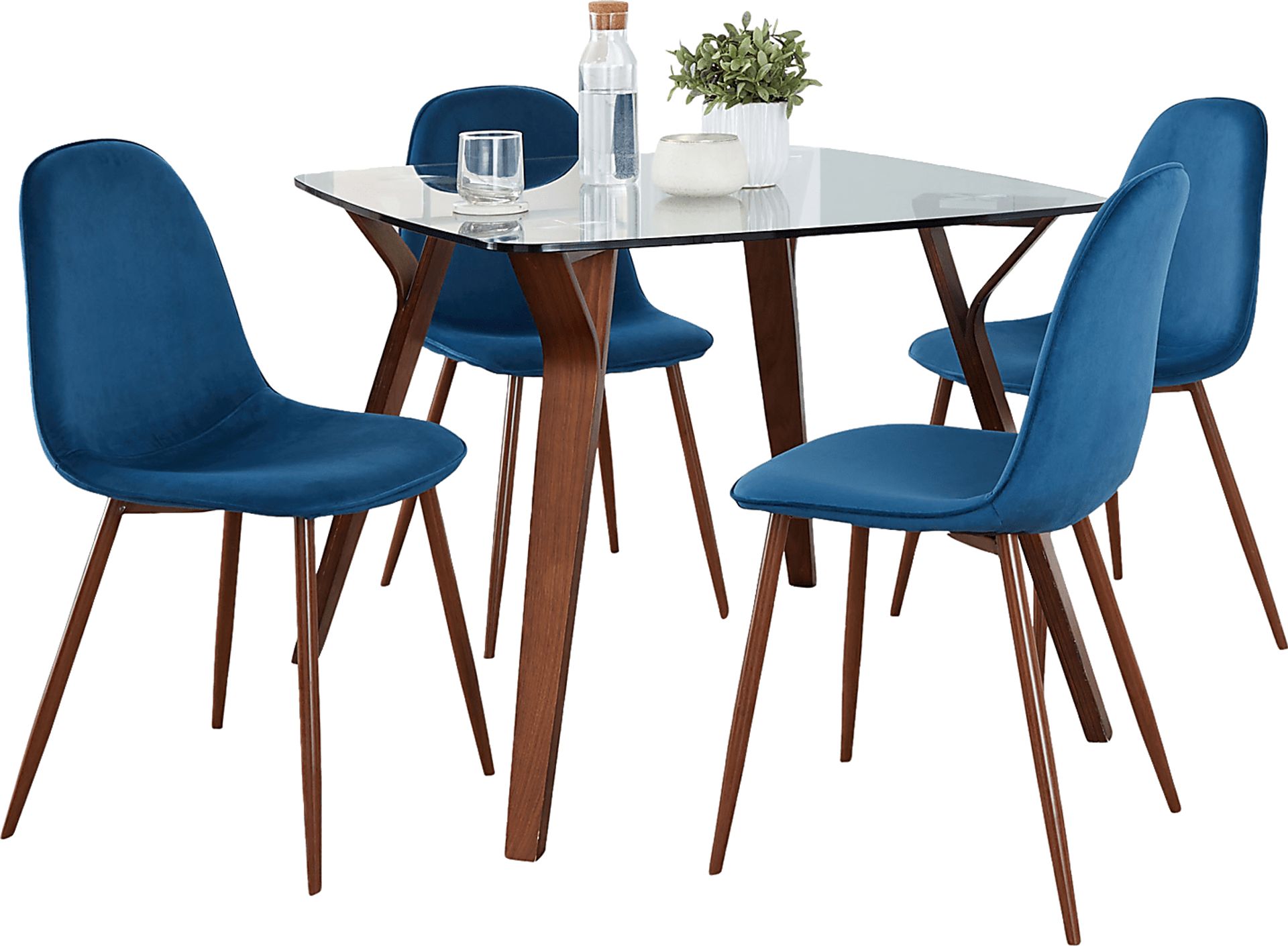 Wrenfrew II Blue 5 Pc Dining Set - Image 1