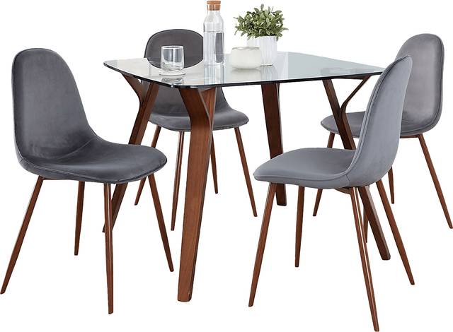 Wrenfrew II Gray 5 Pc Dining Set - Thumbnail - Image 1