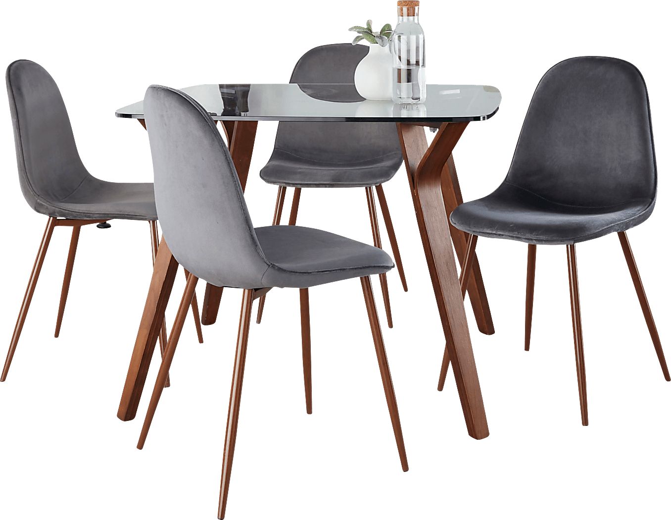 Wrenfrew II Gray 5 Pc Dining Set