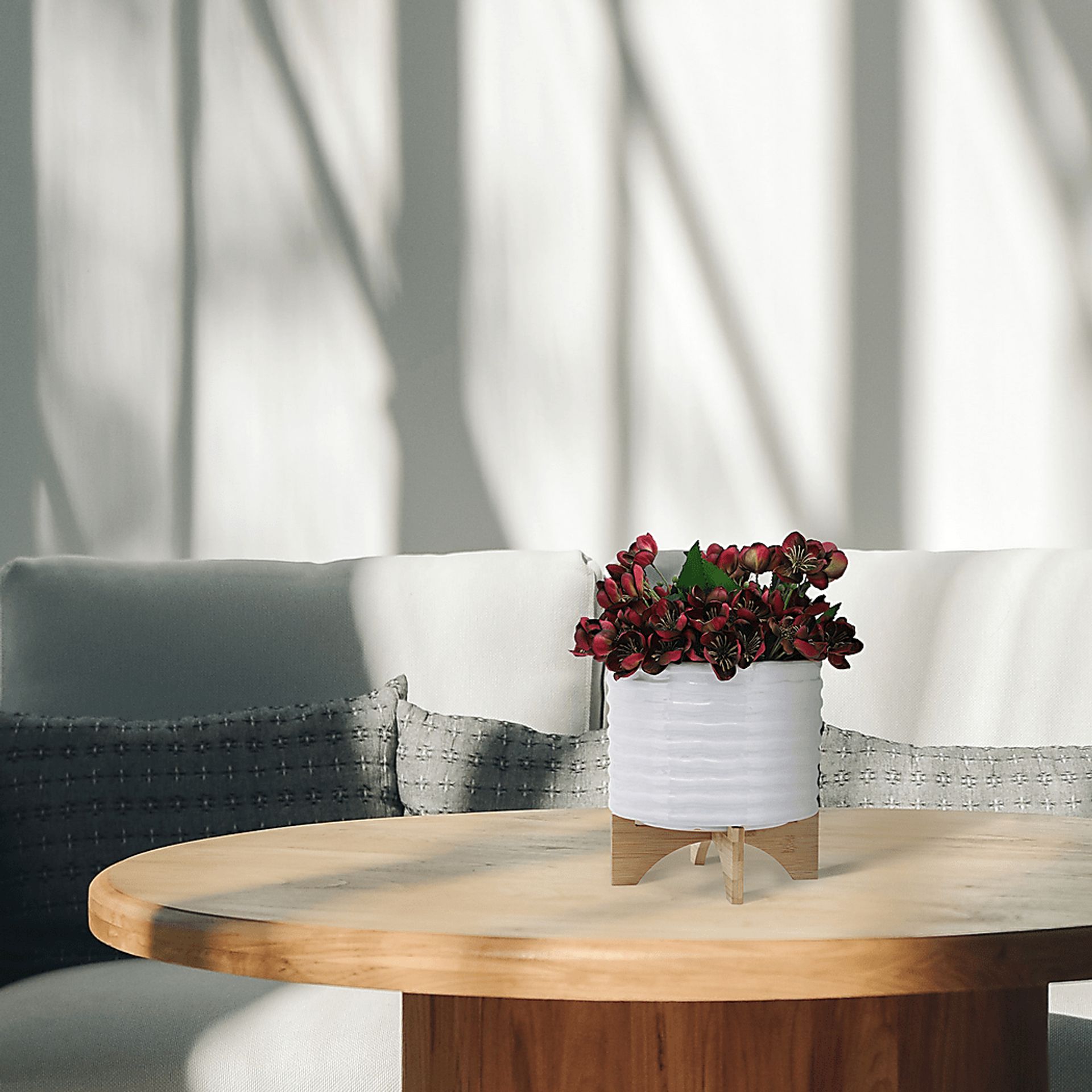 Wrenfroe White Planter - Image 2