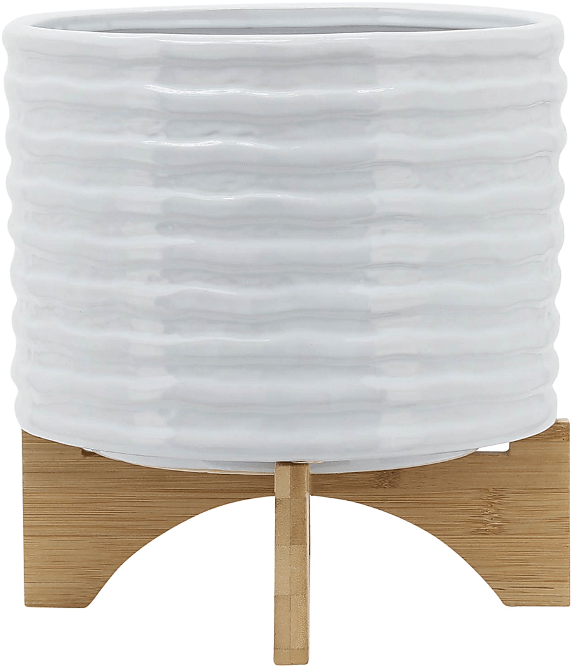 Wrenfroe White Planter - Image 3