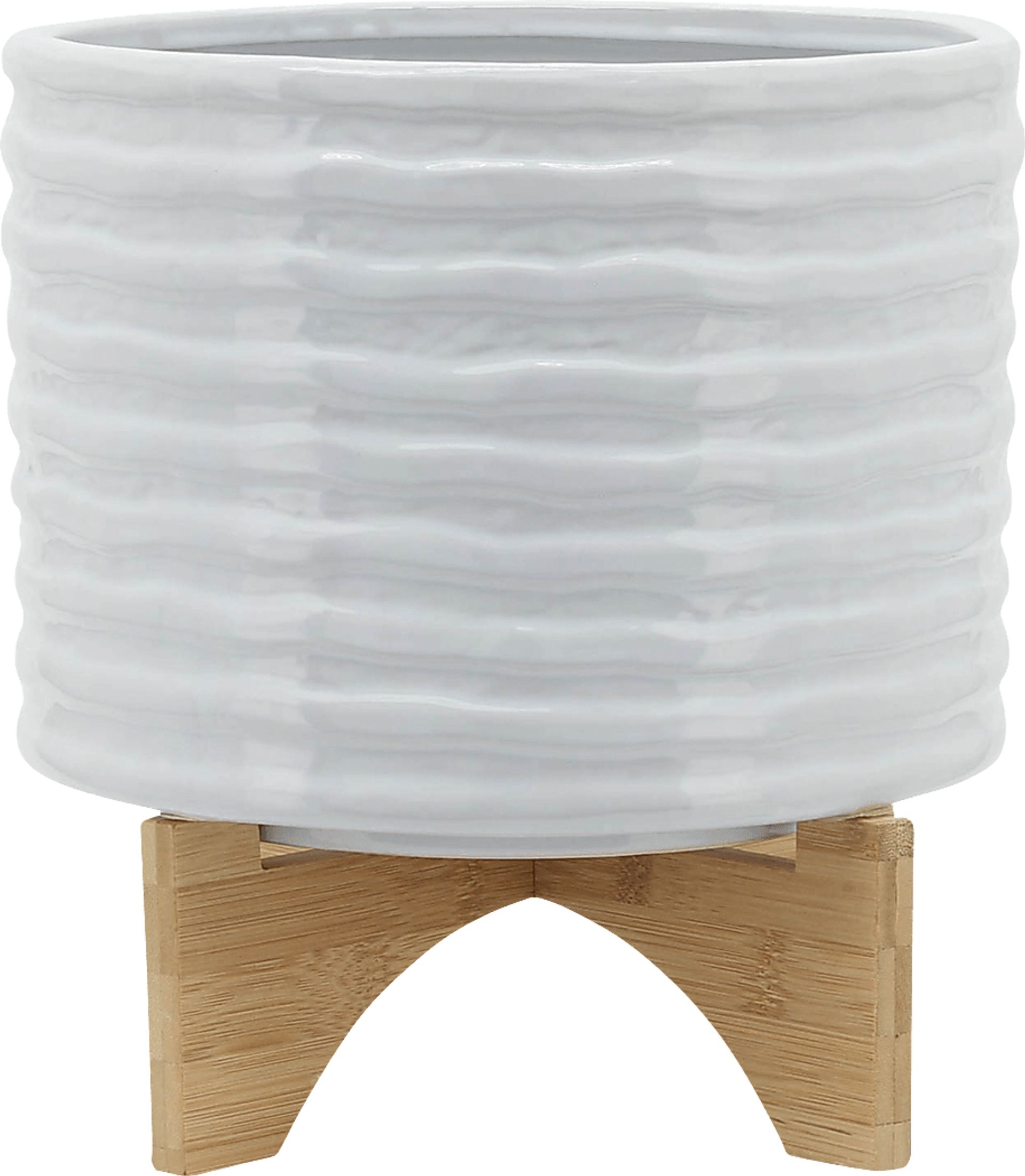 Wrenfroe White Planter - Image 1