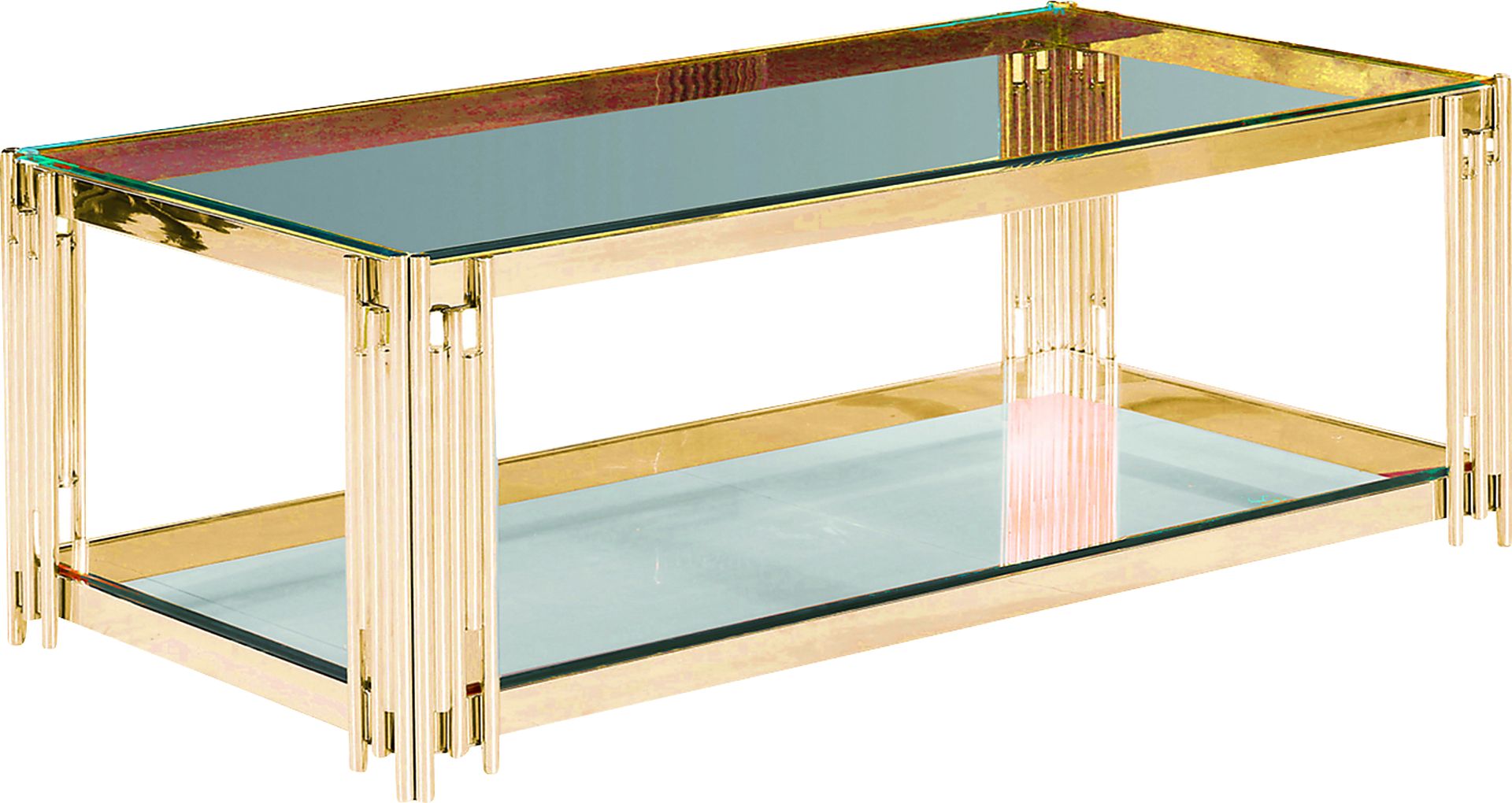 Wrenwood Gold Cocktail Table - Image 1