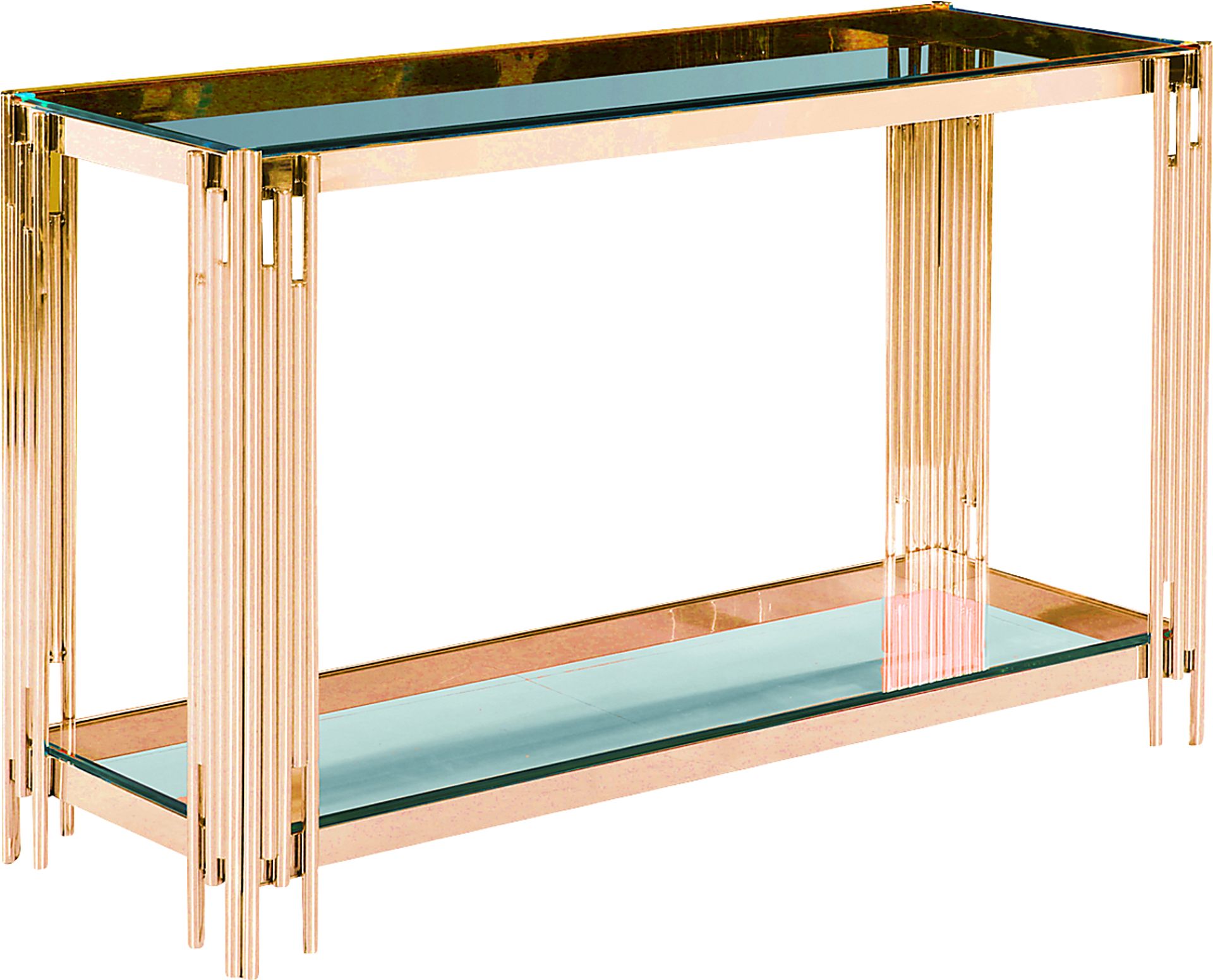 Wrenwood Gold Sofa Table - Image 1
