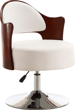 Wrightswood White Swivel Accent Chair