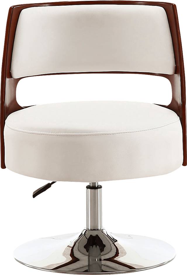 Wrightwood White Swivel Accent Chair - Thumbnail - Image 2