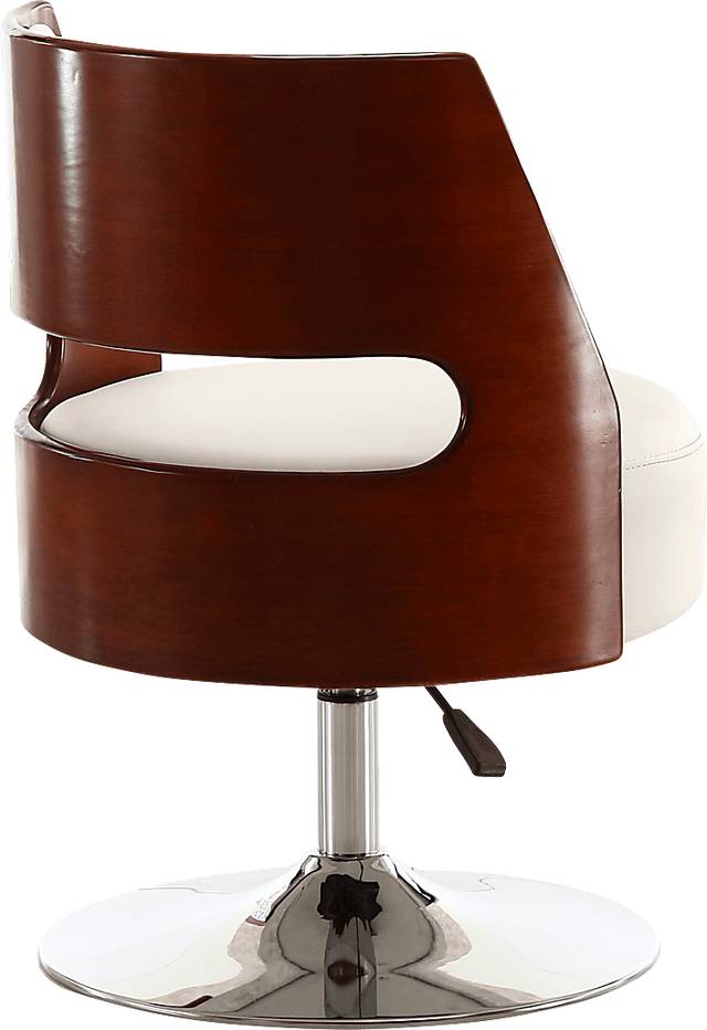 Wrightwood White Swivel Accent Chair - Thumbnail - Image 4