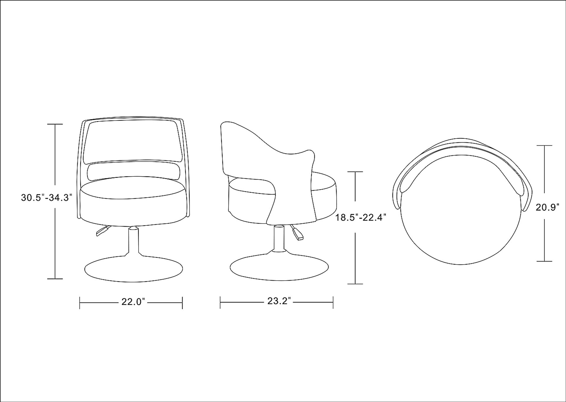 Wrightwood White Swivel Accent Chair - Image 6