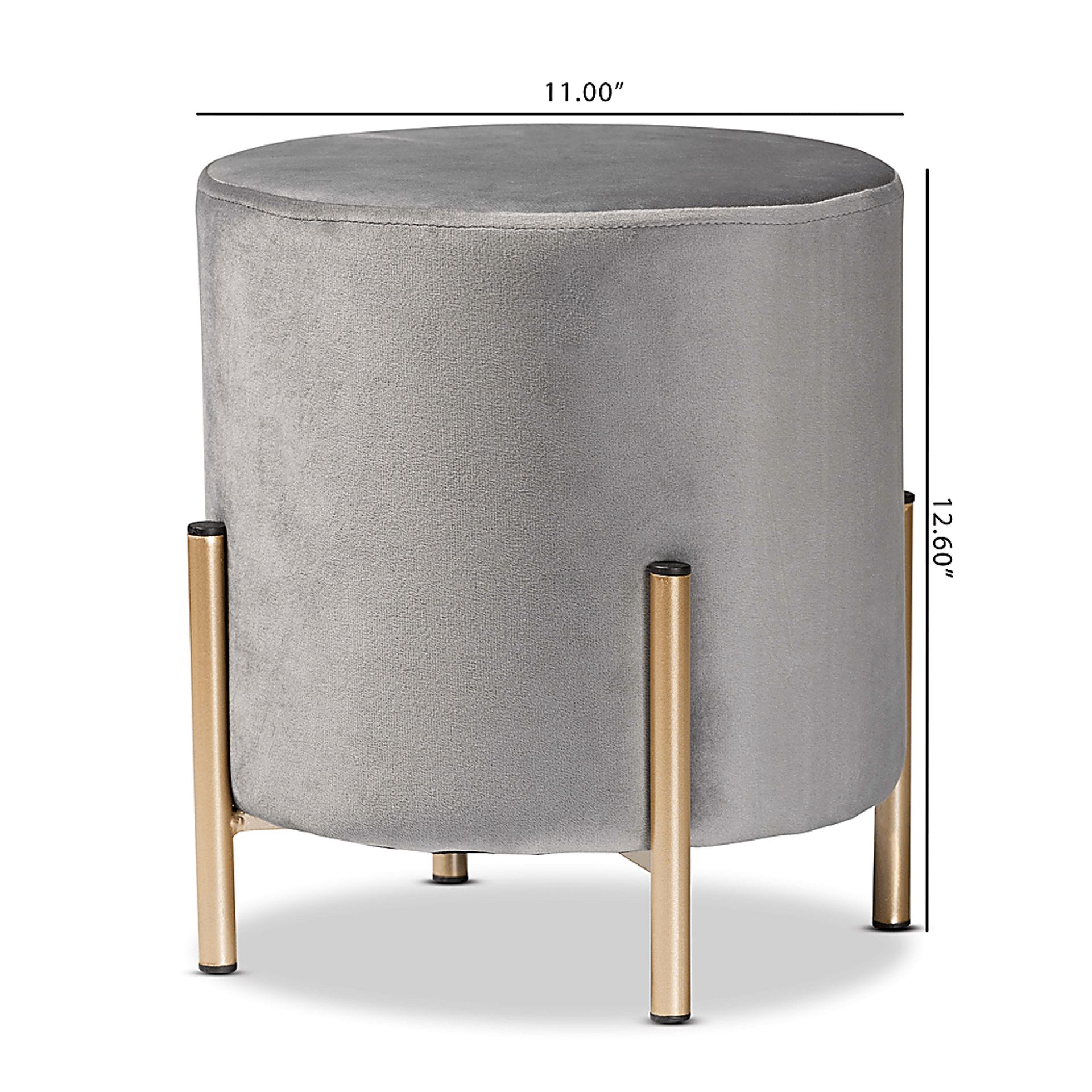 Wuerpel Gray Ottoman - Image 6