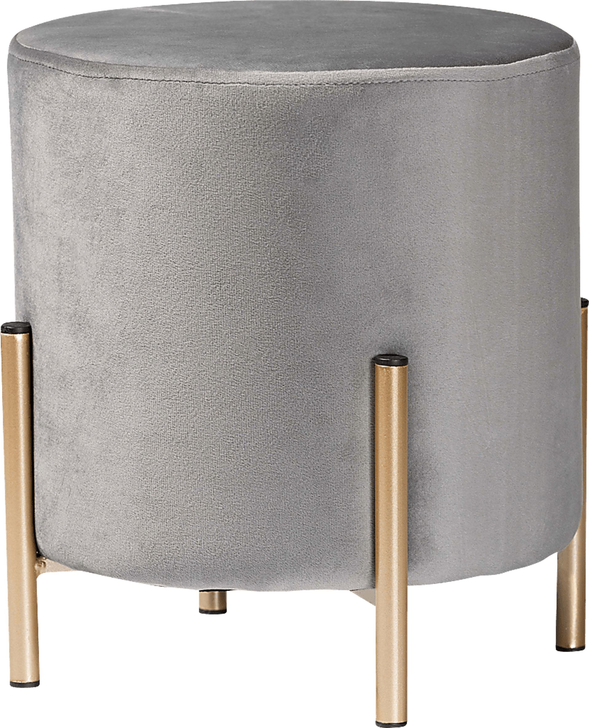 Wuerpel Gray Ottoman - Image 1