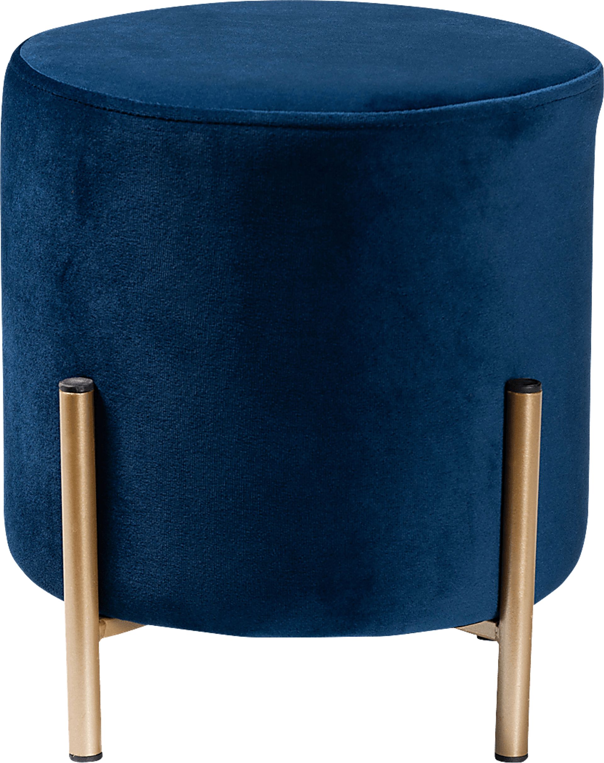 Wuerpel Navy Ottoman - Image 2