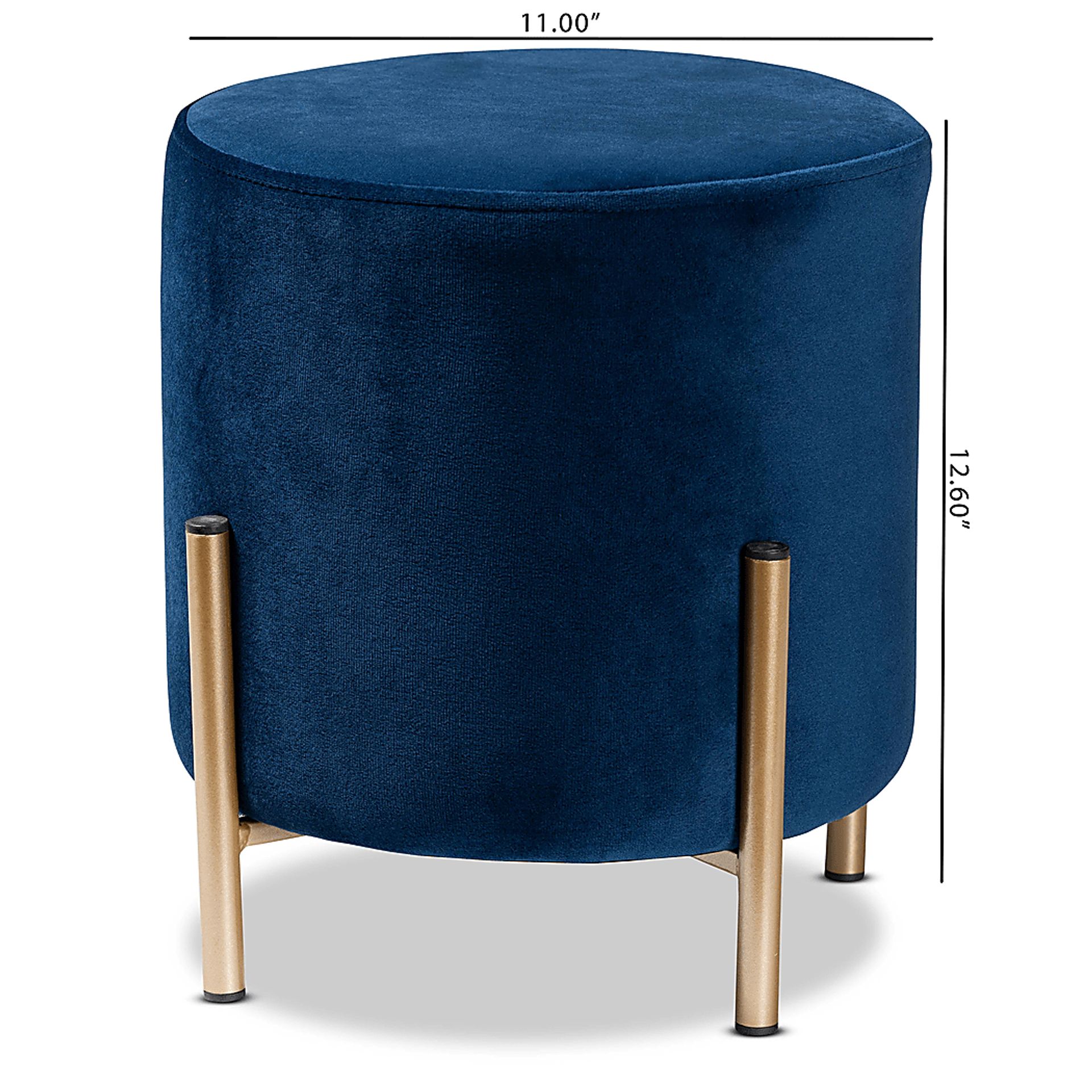 Wuerpel Navy Ottoman - Image 6