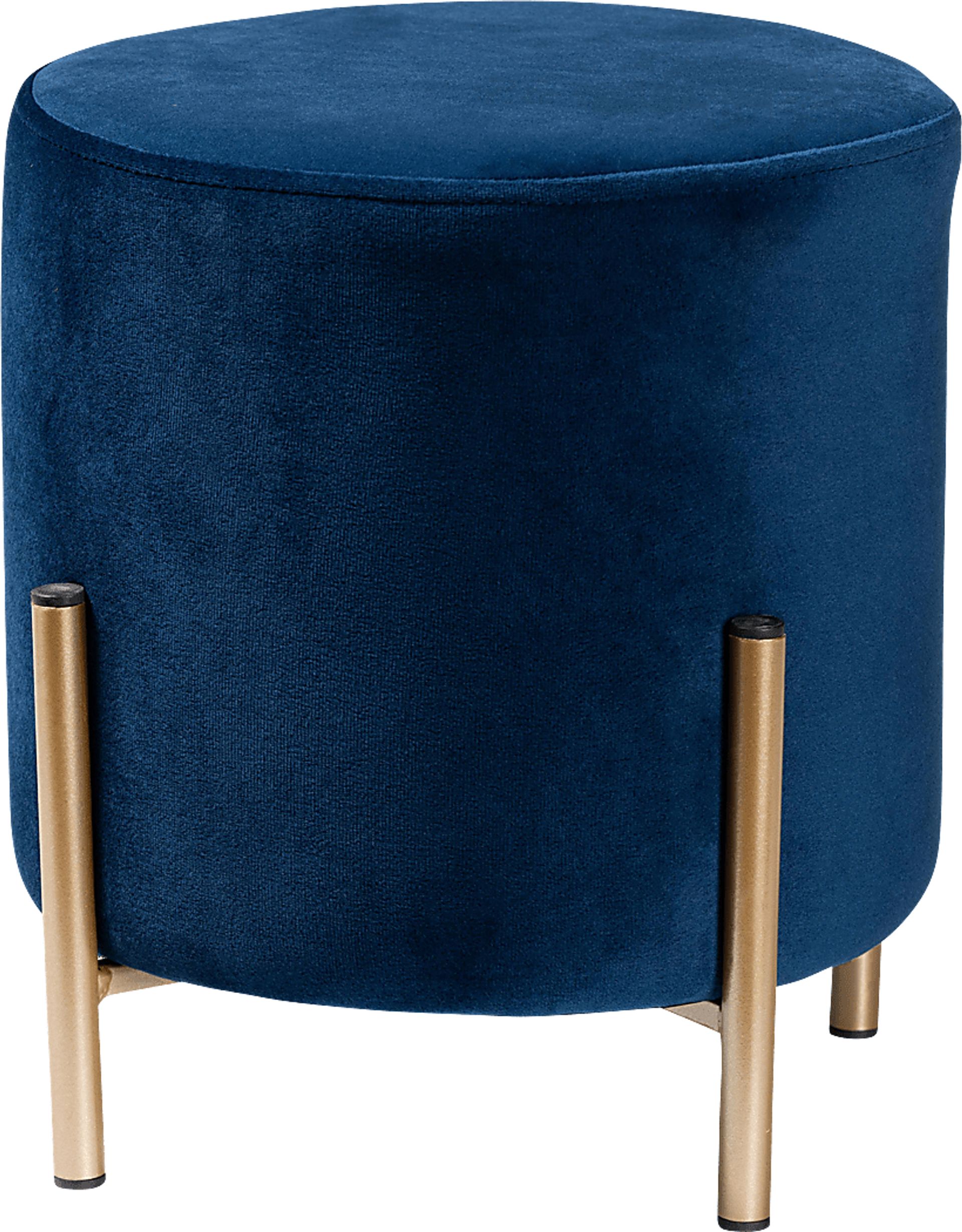 Wuerpel Navy Ottoman - Image 1