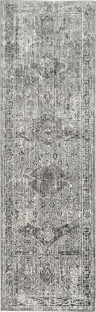 Wulworth Gray 2'6 x 7'10 Runner Rug