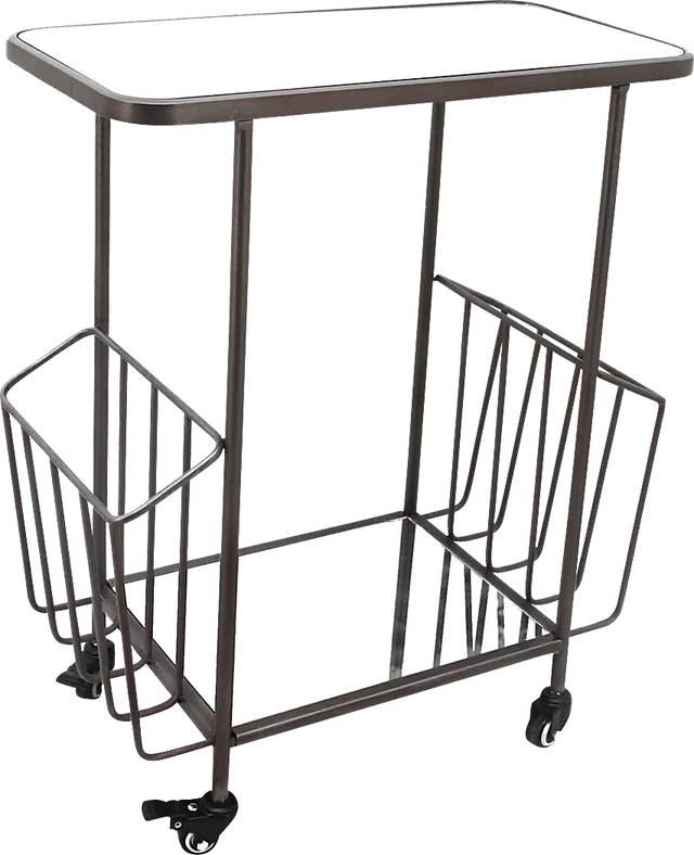 Wyandotte Brown Bar Cart - Thumbnail - Image 1
