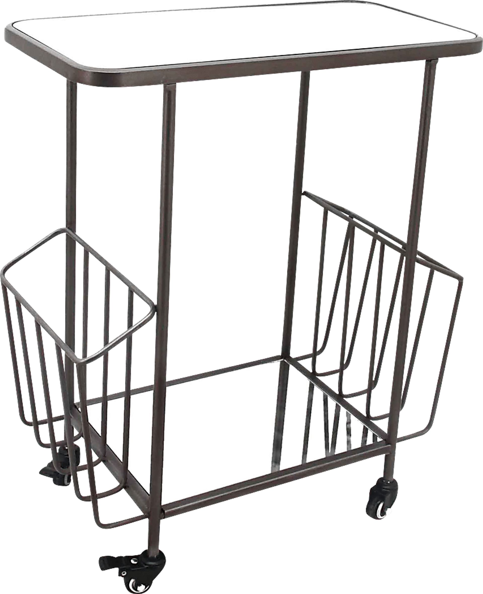 Wyandotte Brown Bar Cart - Image 1