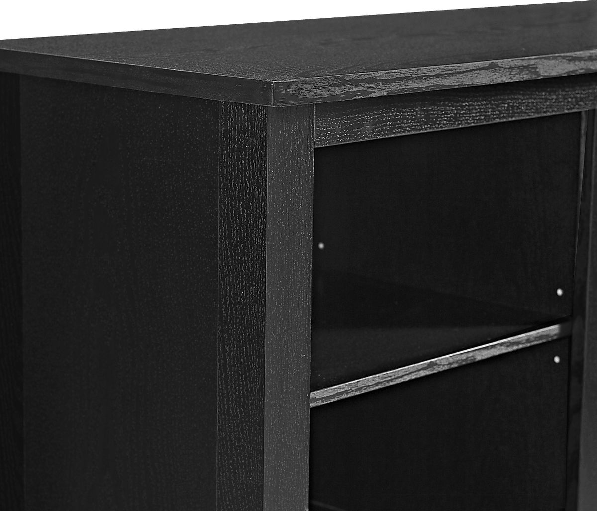 Wyatt Black Black,colors Firebox Console 