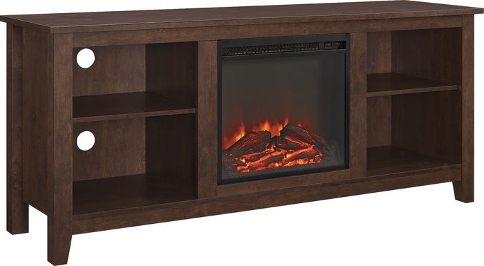 Wyatt Brown 58 in. Console with Electric Fireplace