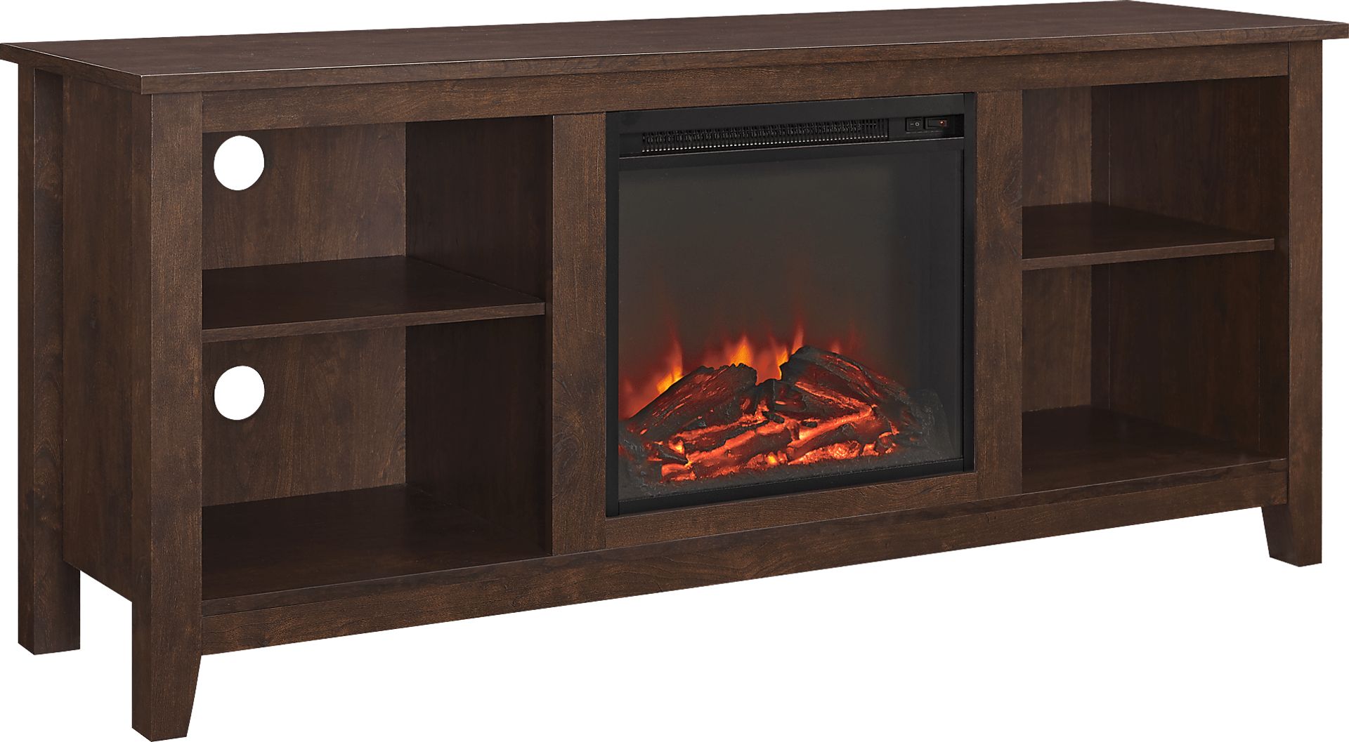 Wyatt Brown 58 in. Console with Electric Fireplace - Image 1