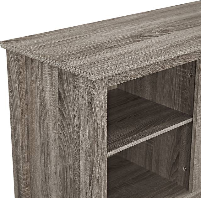 Wyatt Driftwood 58 in. Console with Electric Fireplace - Thumbnail - Image 3