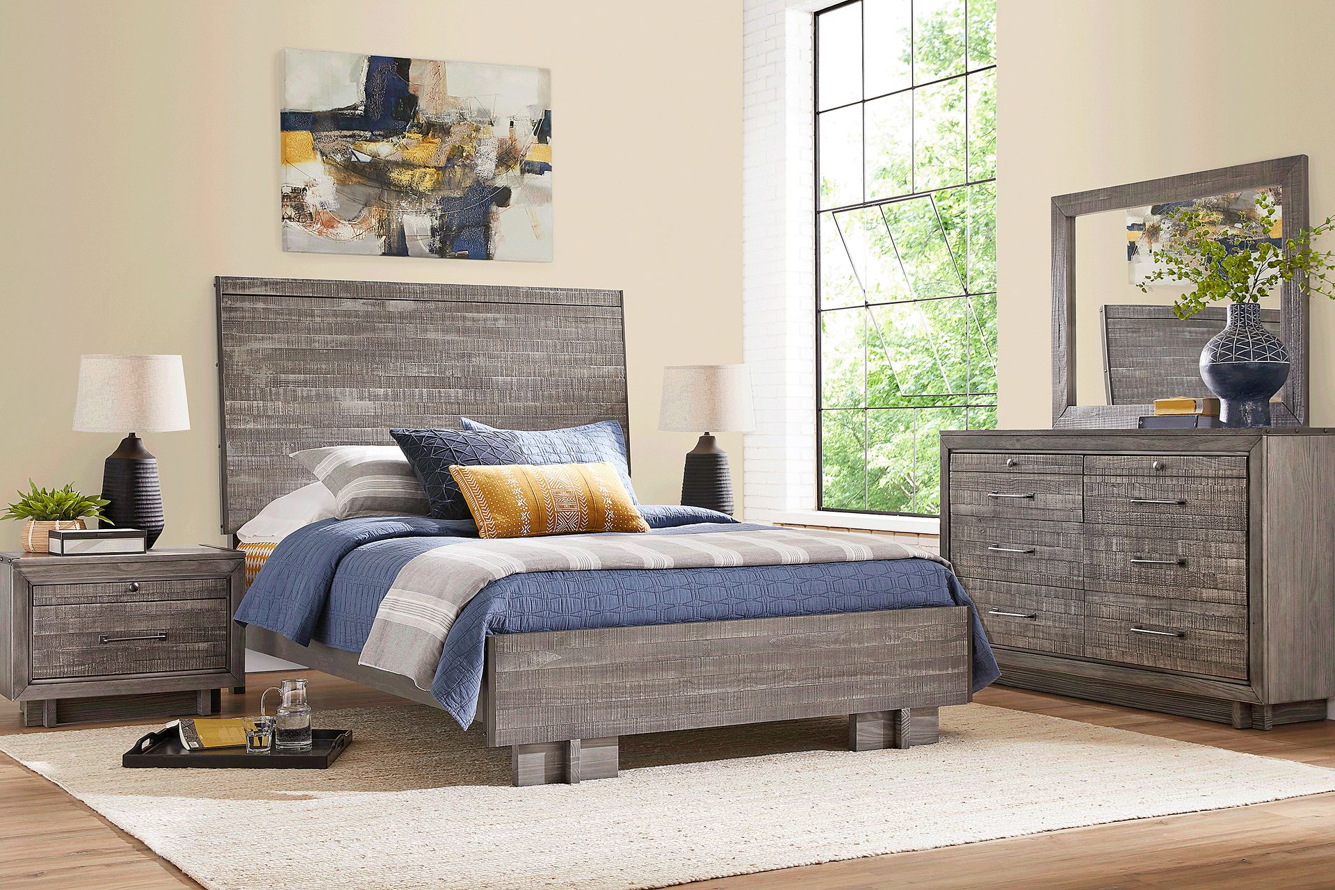 Wyatt Place Gray 7 Pc King Bedroom - Image 1