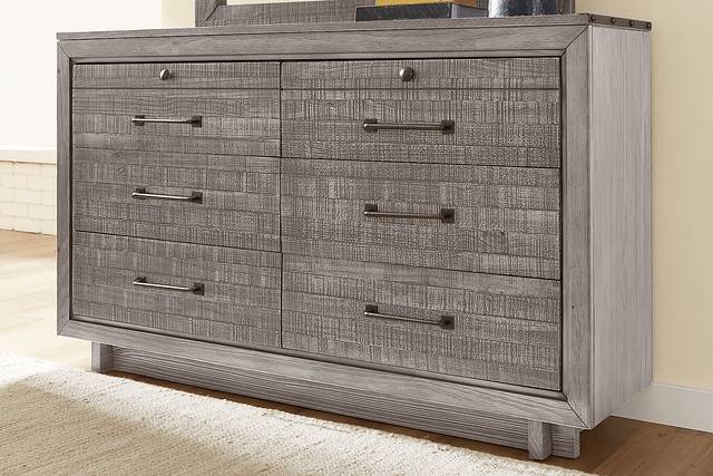 Wyatt Place Gray 7 Pc King Bedroom - Thumbnail - Image 6