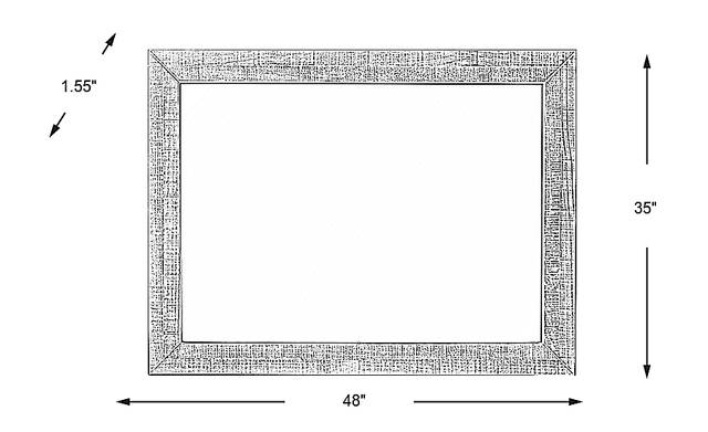 Dimension Image. Please refer to the Dimension Tab on this page for dimension details.