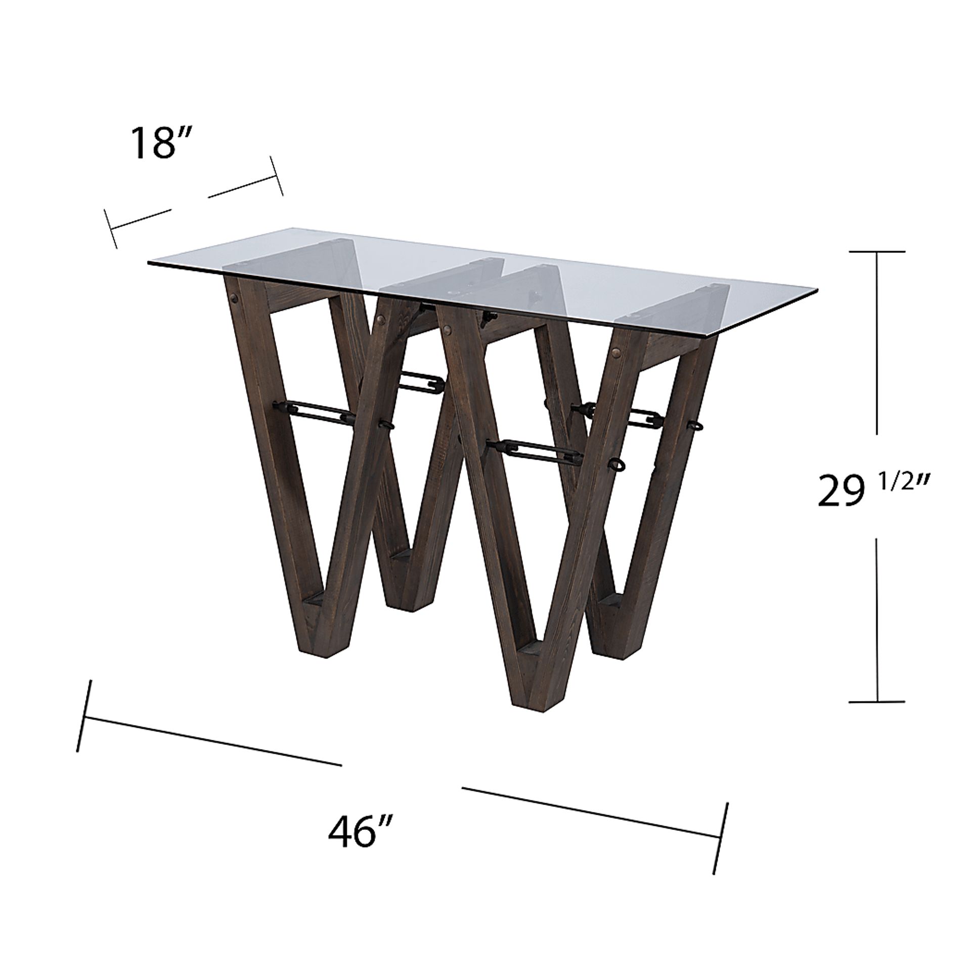 Wyckfield Brown Console Table - Image 5
