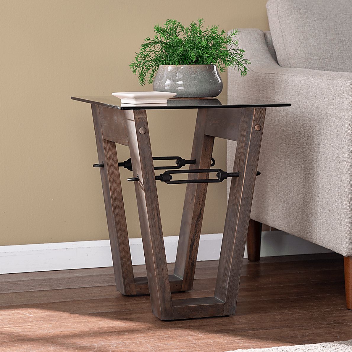 Wyckfield Brown End Table