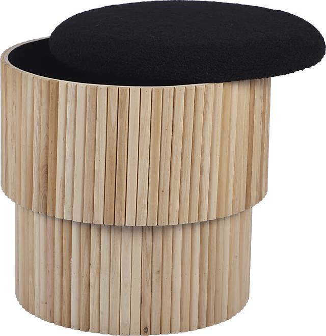 Wyckoff I Black Storage Ottoman - Thumbnail - Image 3
