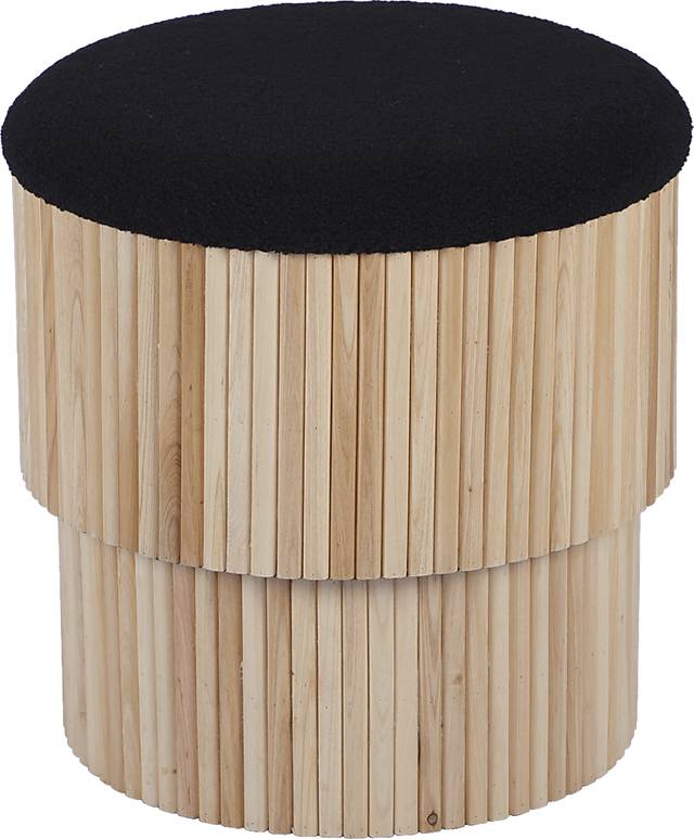 Wyckoff I Black Storage Ottoman - Thumbnail - Image 4