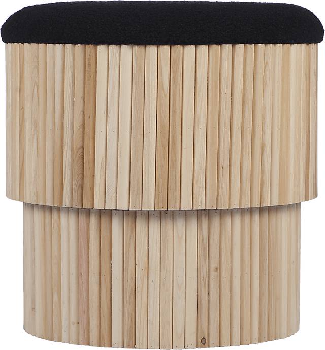 Wyckoff I Black Storage Ottoman - Thumbnail - Image 1