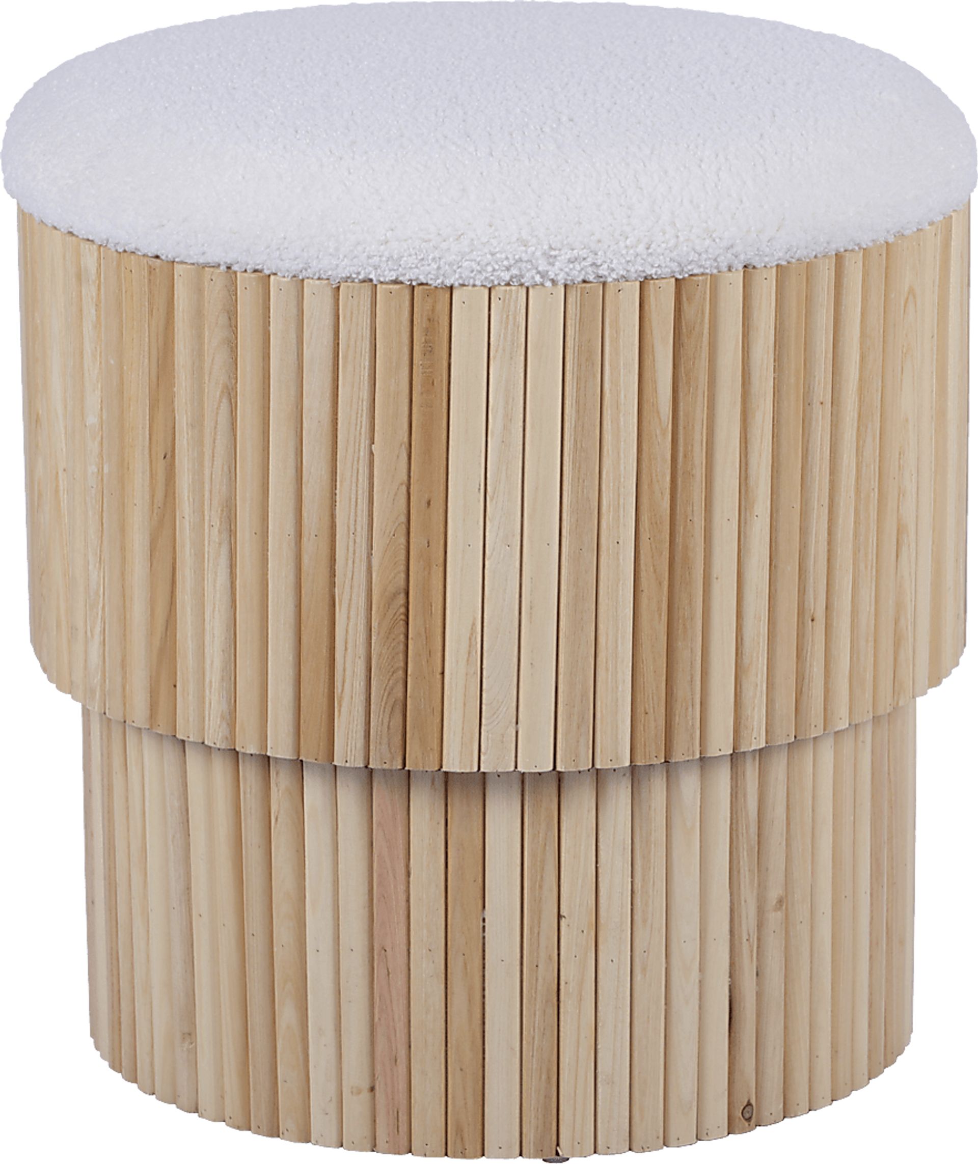 Wyckoff I White Storage Ottoman - Image 4