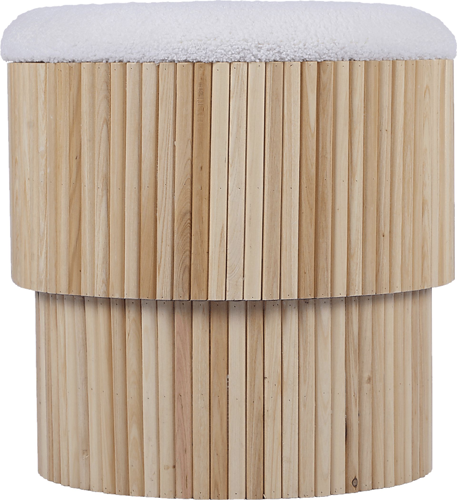 Wyckoff I White Storage Ottoman - Image 1