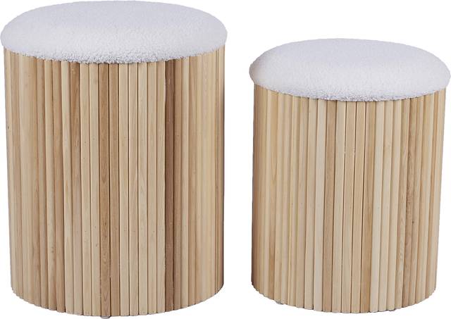 Wyckoff II White Nesting Storage Ottoman, Set of 2 - Thumbnail - Image 4