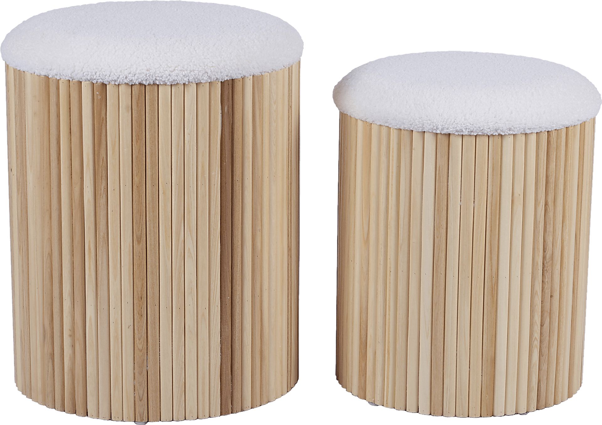 Wyckoff II White Nesting Storage Ottoman, Set of 2 - Image 4