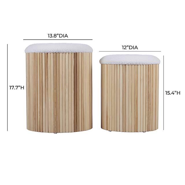 Wyckoff II White Nesting Storage Ottoman, Set of 2 - Thumbnail - Image 6
