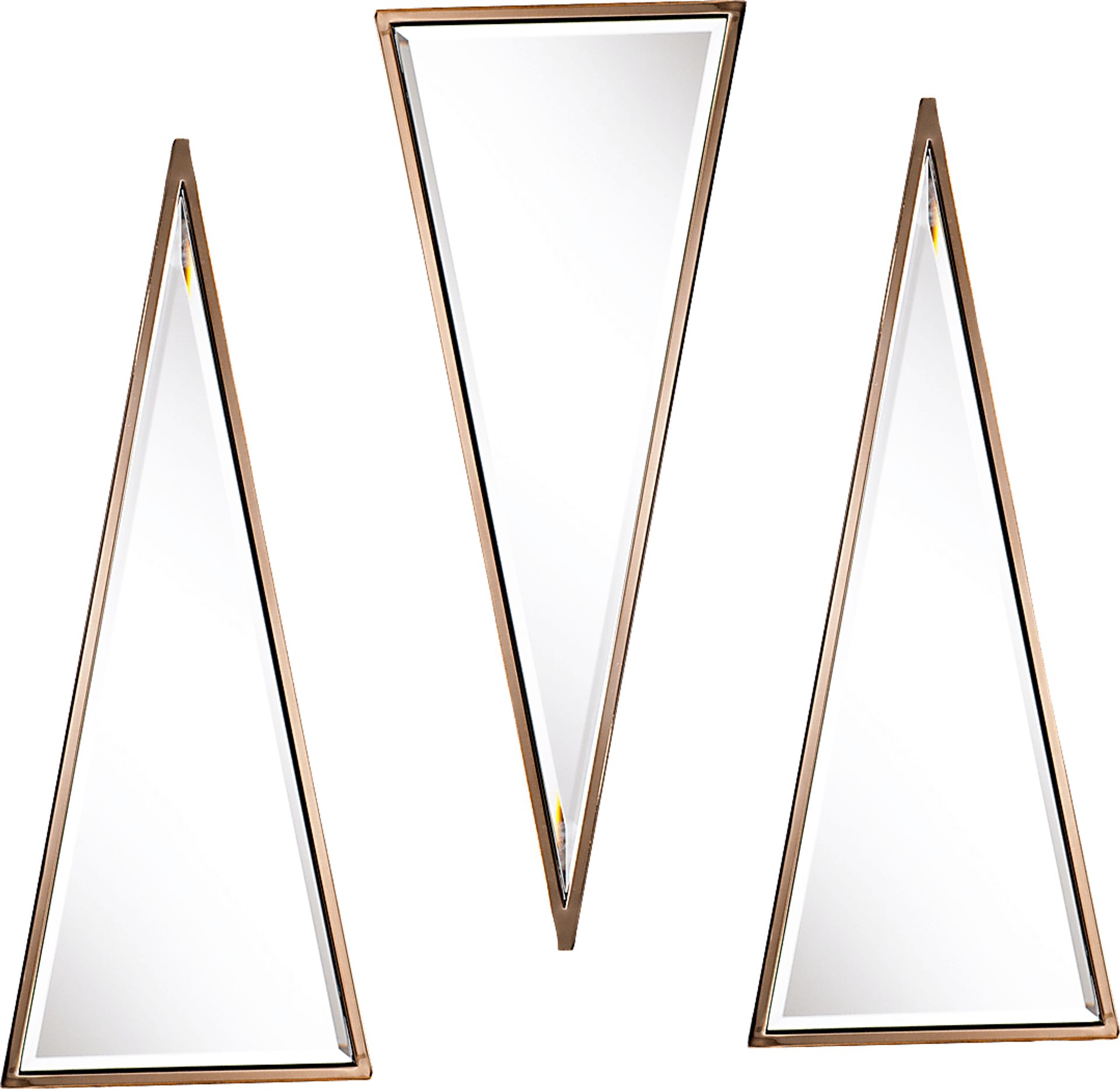 Wykes Champagne Mirror (Set of 3) - Image 1