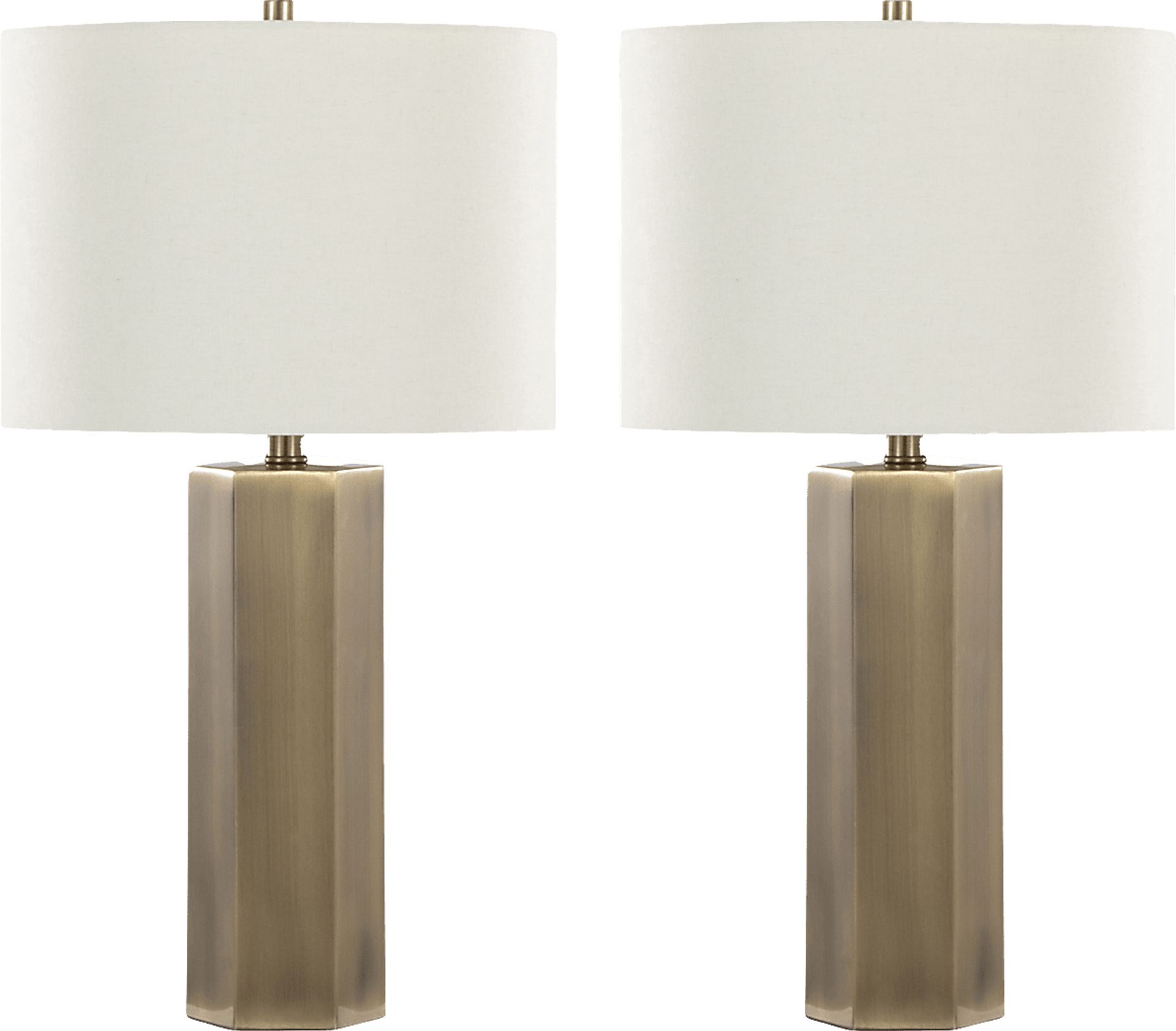 Wykes Isle Brass Lamp, Set of 2 - Image 1