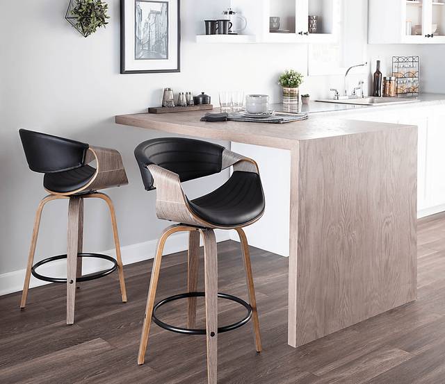 Wyleston I Black Counter Height Stool, Set of 2 - Thumbnail - Image 2