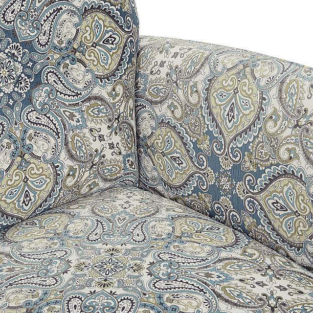 Wylie Blue Accent Chair - Thumbnail - Image 4