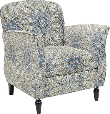 Wylie Blue Accent Chair