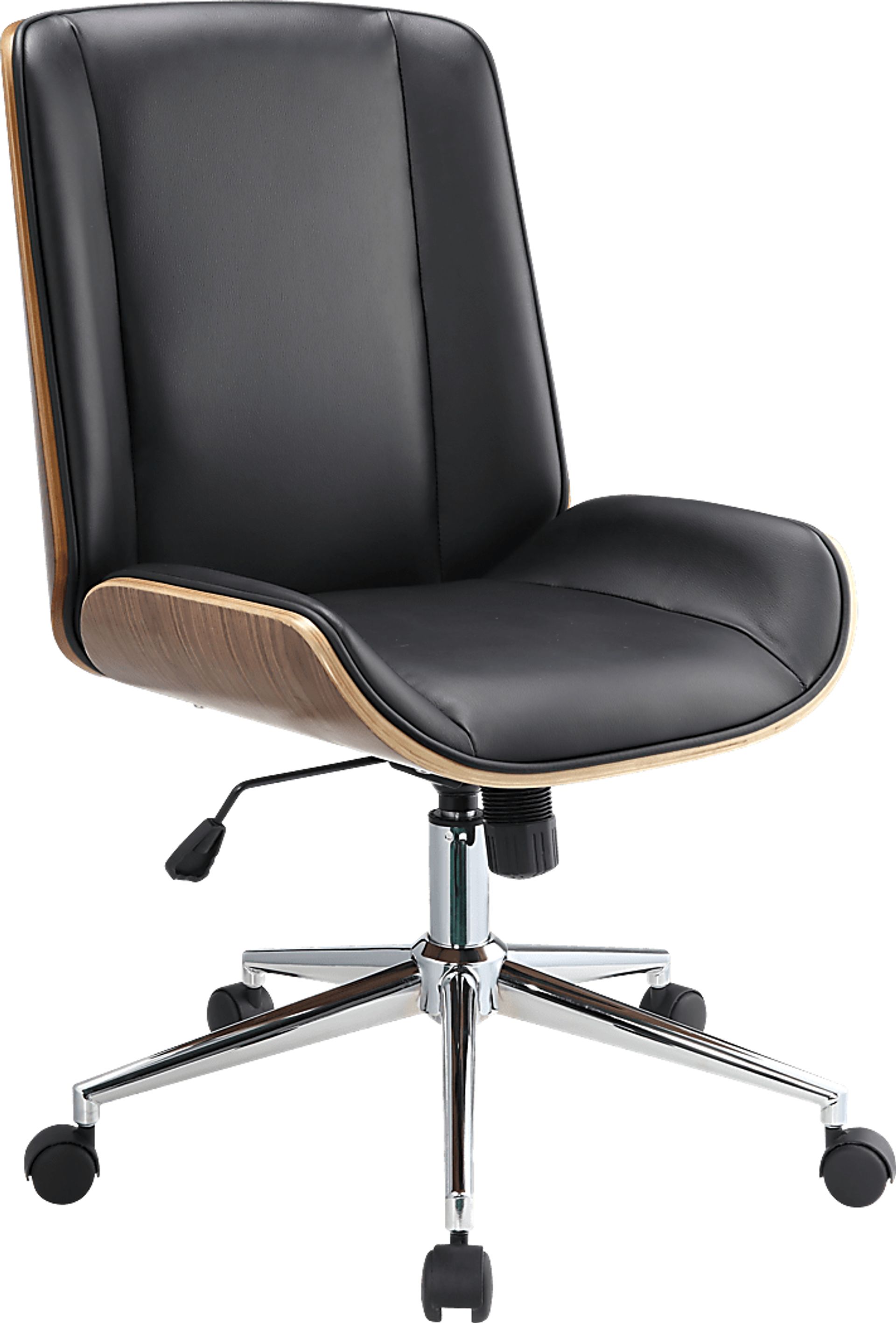 Wyllys Black Swivel Desk Chair - Image 1