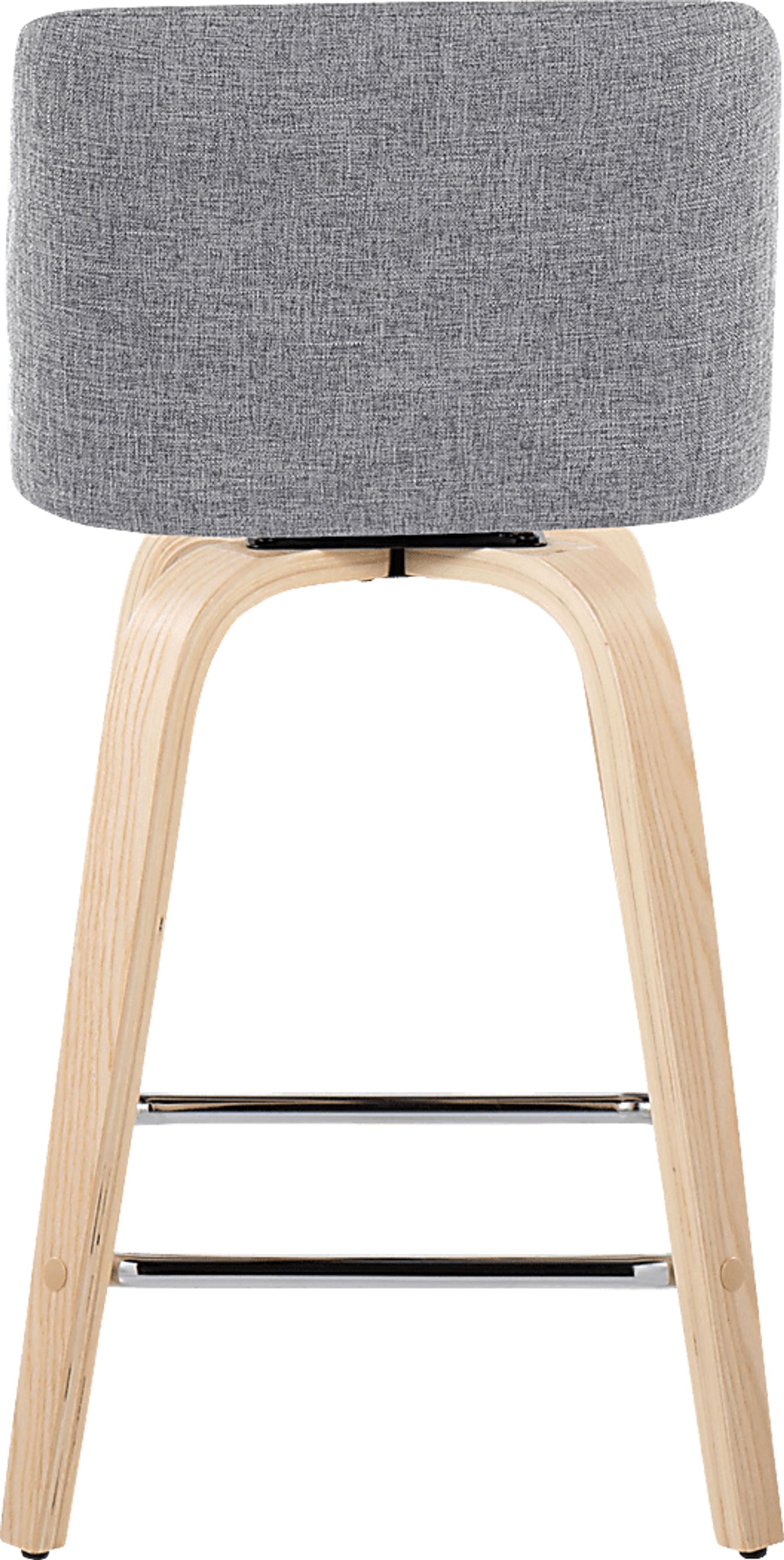 Wymering I Gray Swivel Counter Height Stool, Set of 2 - Image 6