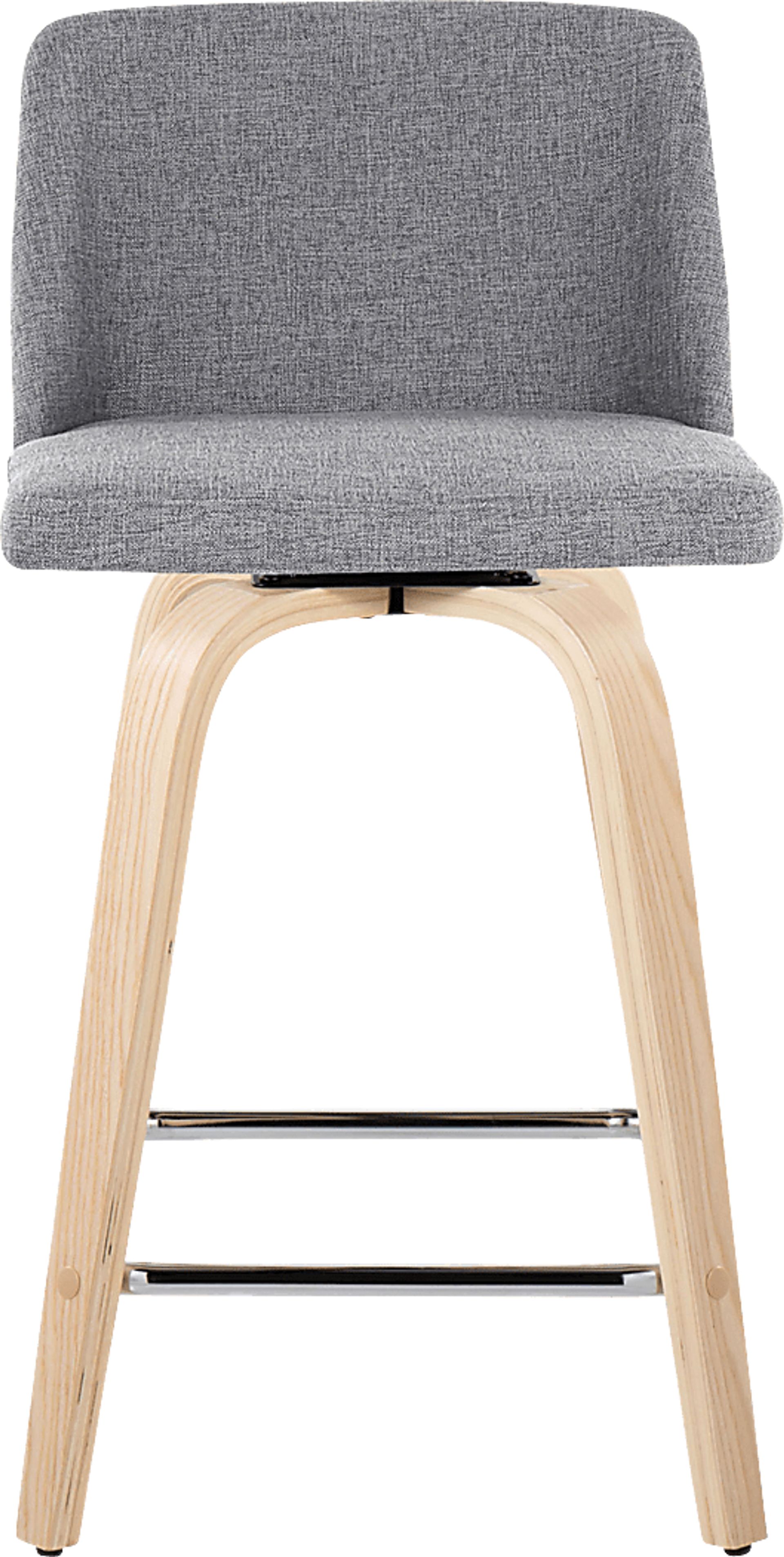 Wymering I Gray Swivel Counter Height Stool, Set of 2 - Image 7