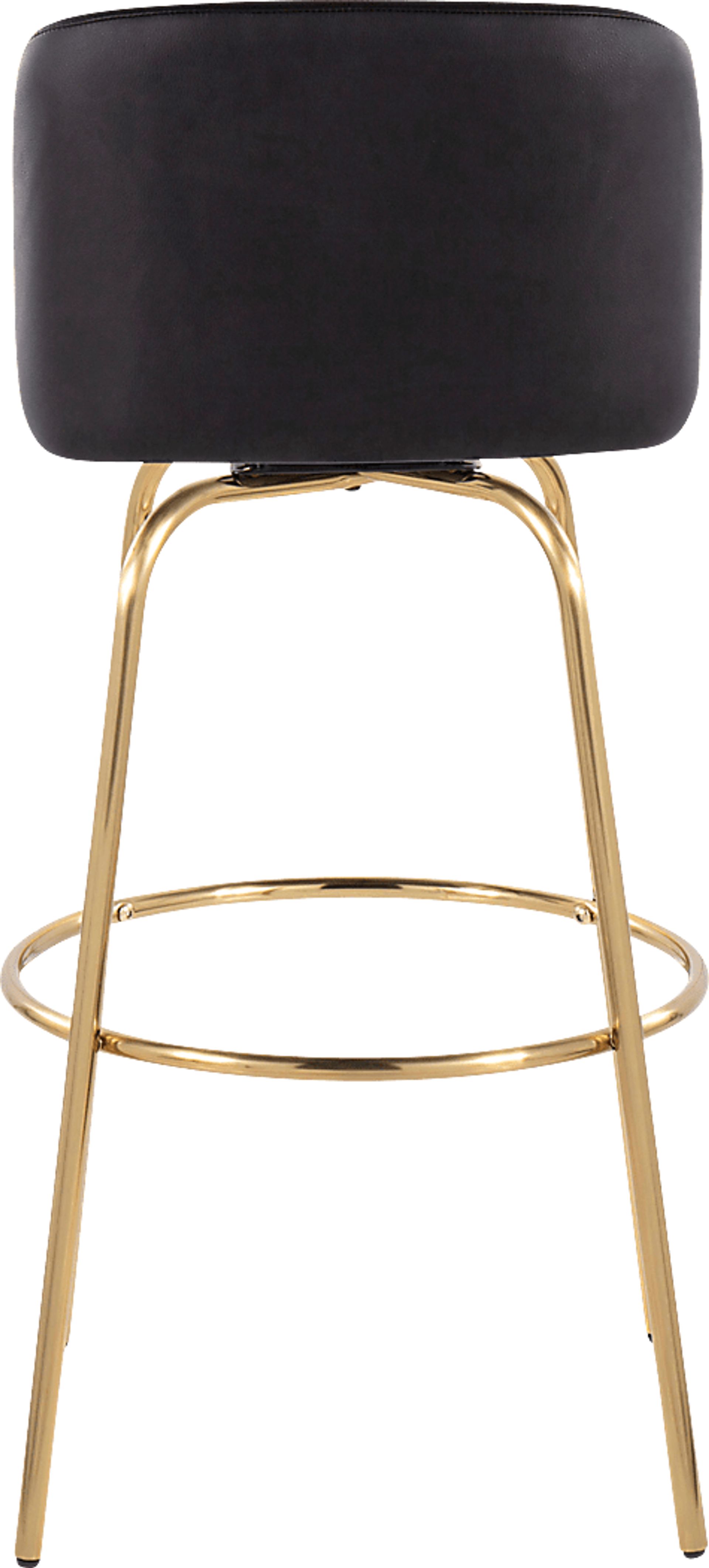 Wymering II Black Swivel Barstool, Set of 2 - Image 6