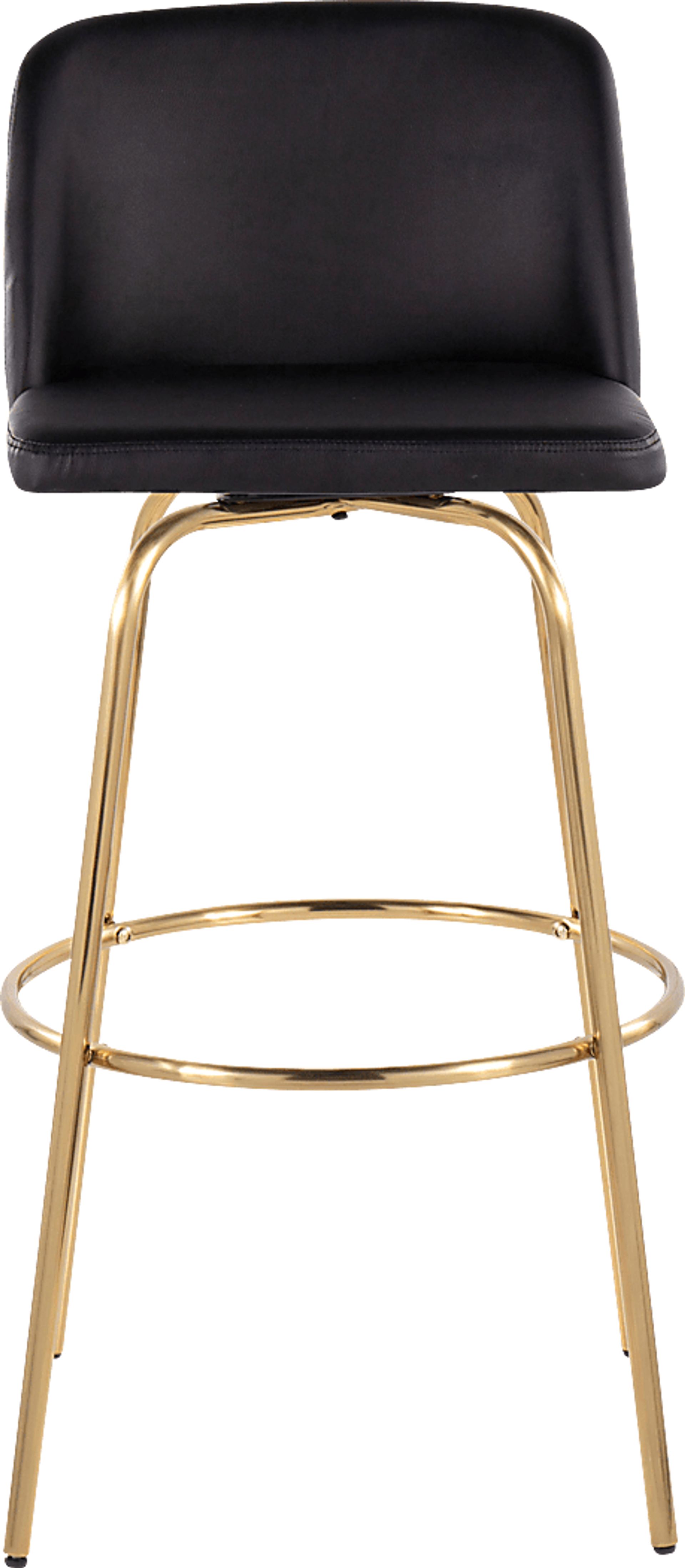 Wymering II Black Swivel Barstool, Set of 2 - Image 7