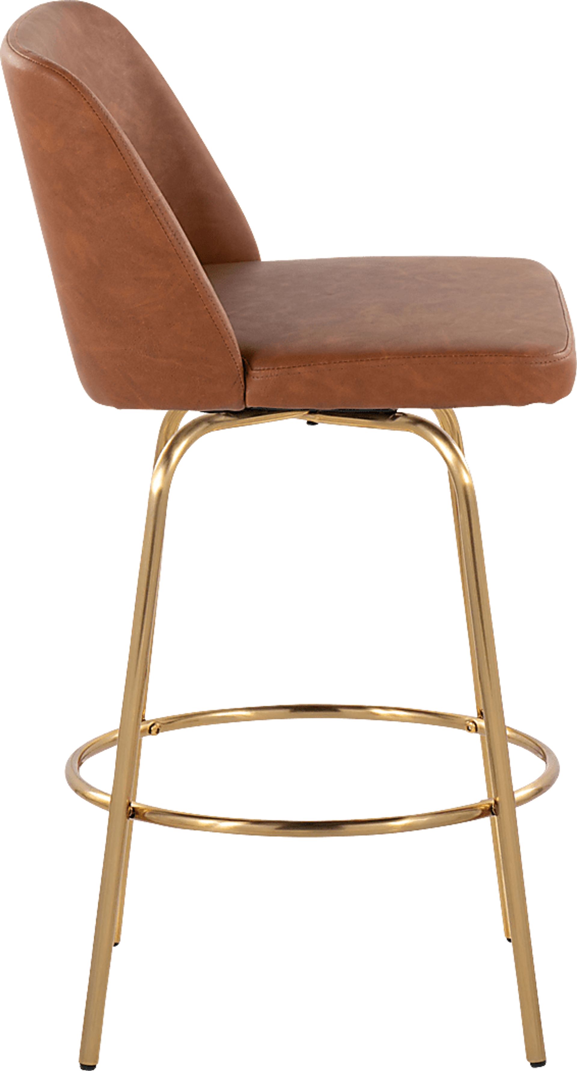 Wymering II Camel Swivel Barstool, Set of 2 - Image 4