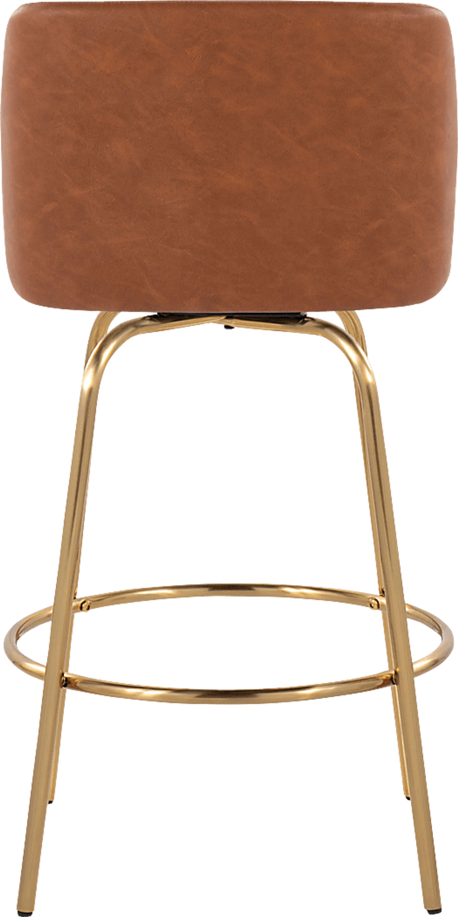 Wymering II Camel Swivel Barstool, Set of 2 - Image 6
