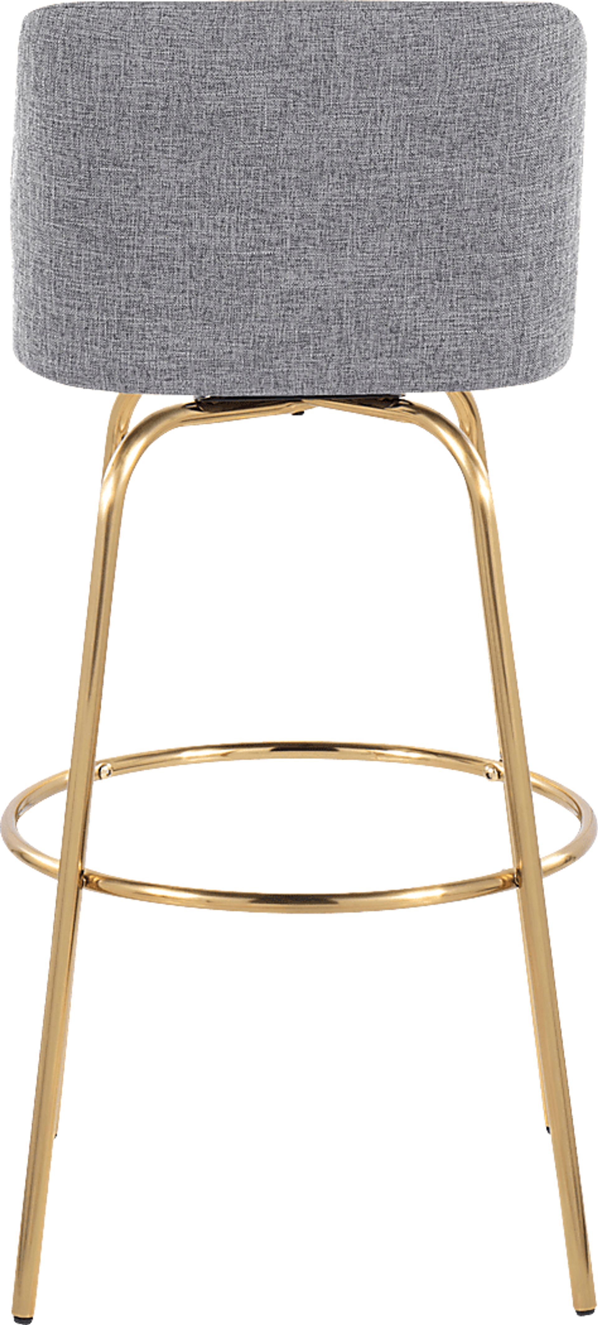 Wymering II Gray Swivel Barstool, Set of 2 - Image 6